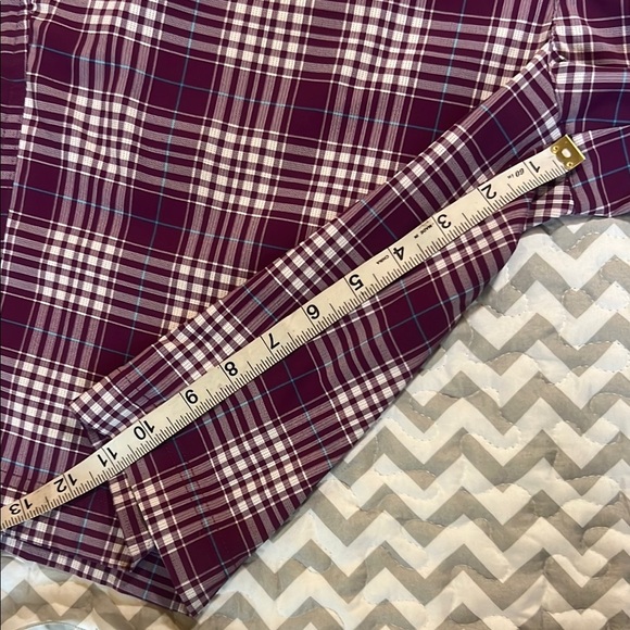 Puma Men's Purple Blue Plaid Golf Shorts sz 34 - Picture 8 of 11